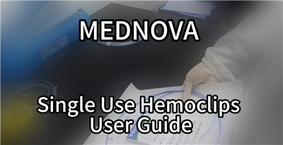 MEDNOVA Canllaw Defnyddiwr Hemoclips Un Defnydd